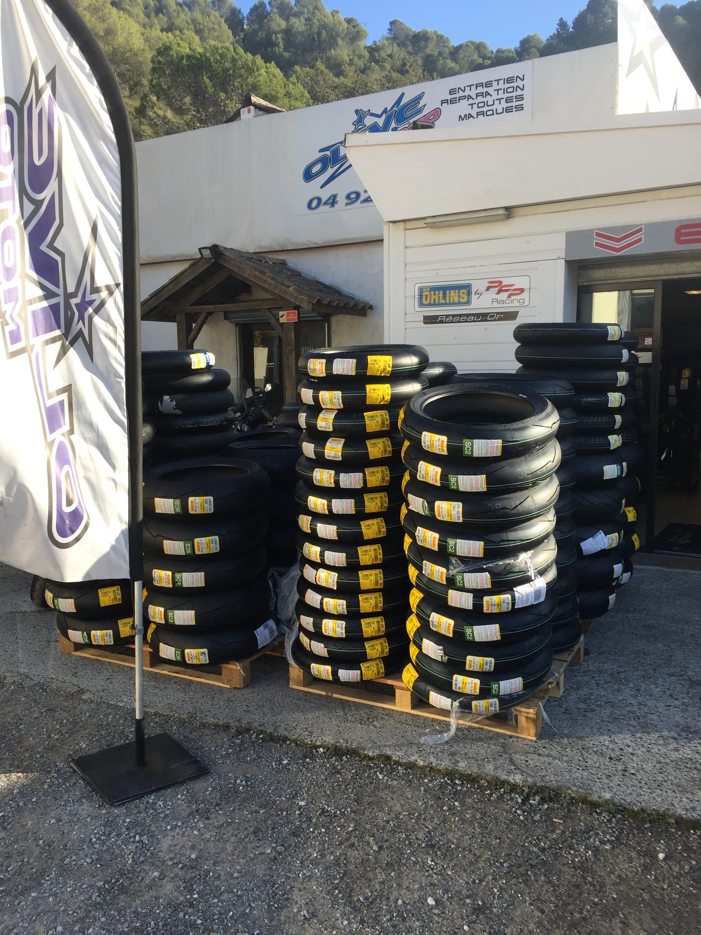 Arrivage pneu Pirelli Olive Moto